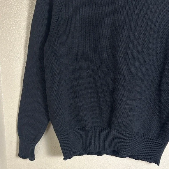 J. Crew Relaxed Pullover Crewneck Sweater black size M women’s - Picture 4 of 9